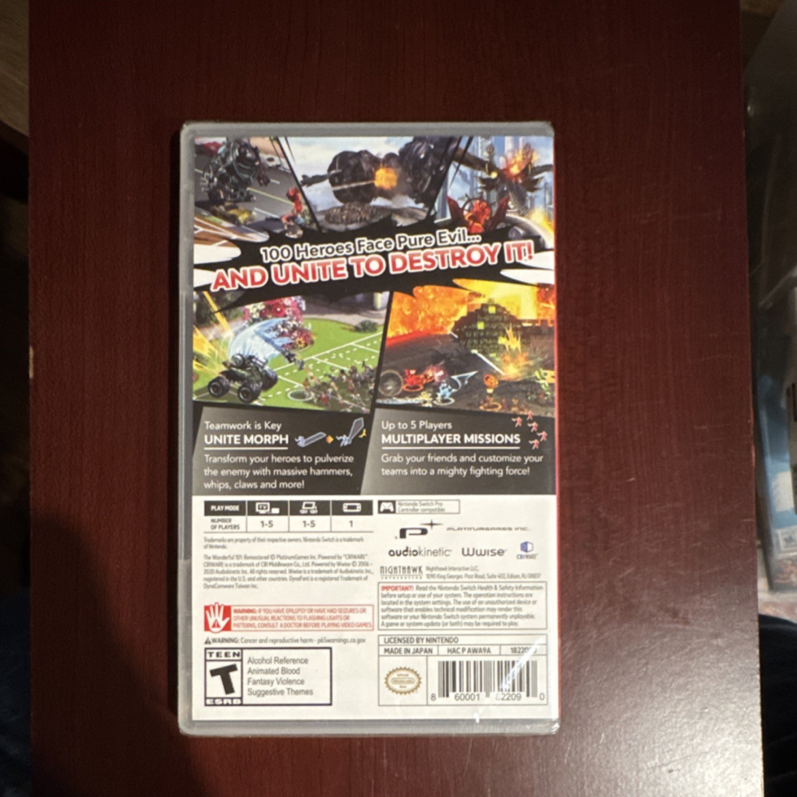 PlatinumGames The Wonderful 101: Remastered Nintendo Switch NTSC-U/C Action & A…