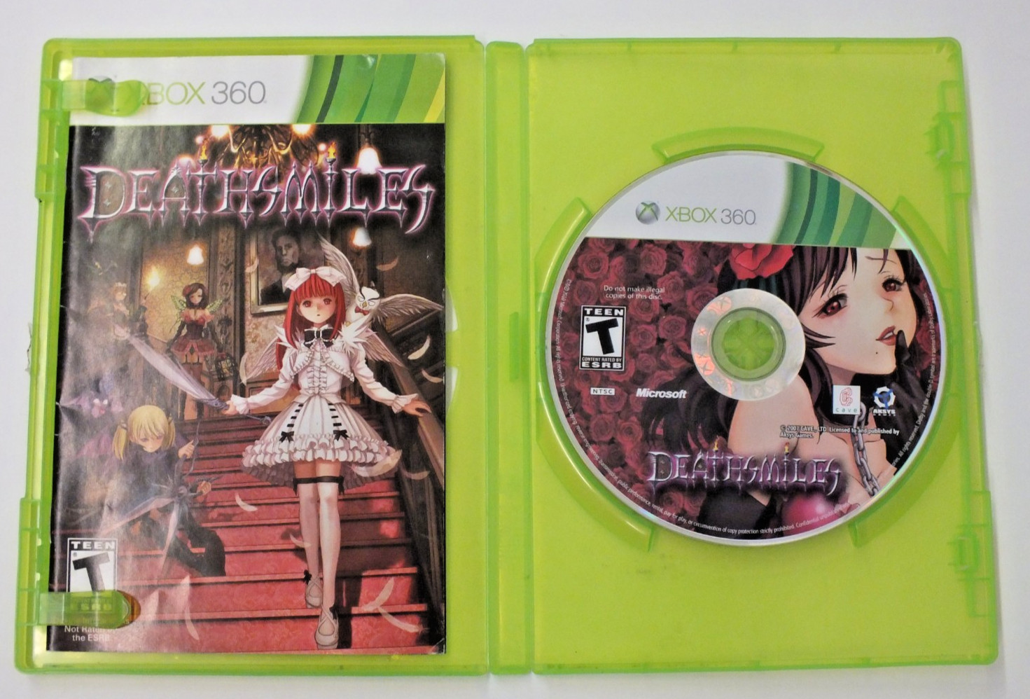 Deathsmiles (Microsoft Xbox 360, 2010) MISSING COVER ART SHEET