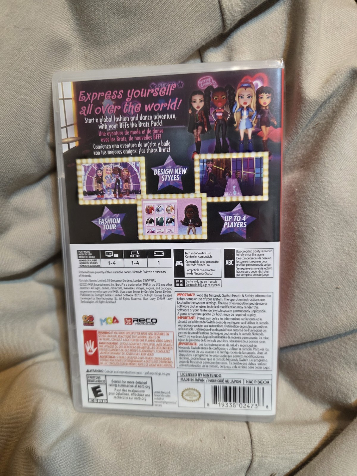Bratz Rhythm & Style – Nintendo Switch. Brand New/Sealed. Free Shipping