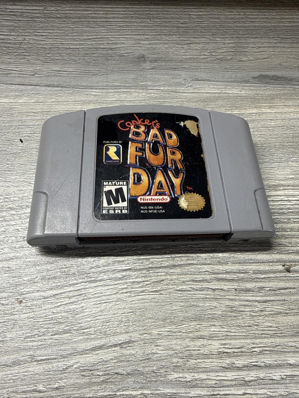 Conker’s Bad Fur Day – Nintendo 64 N64 Authentic Cartridge Tested Working