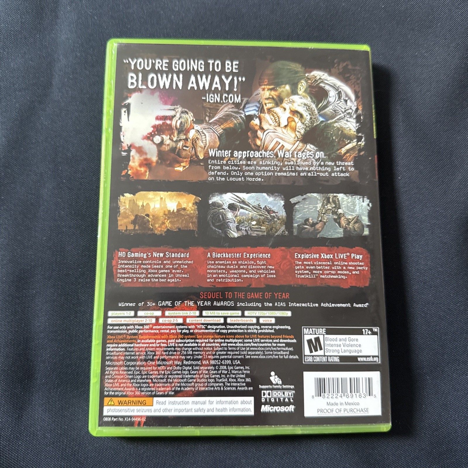 Gears of War 2: Game of the Year Edition – Microsoft Xbox 360