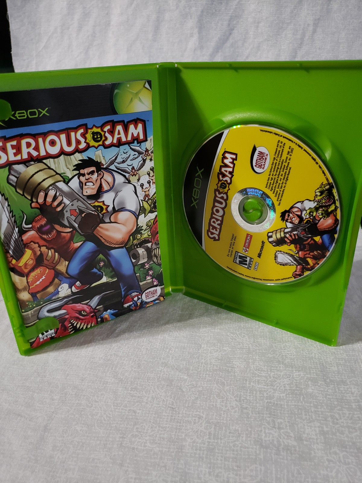 Serious Sam (Microsoft Xbox, 2002) Complete W/ Manual CIB Tested Retro Rare
