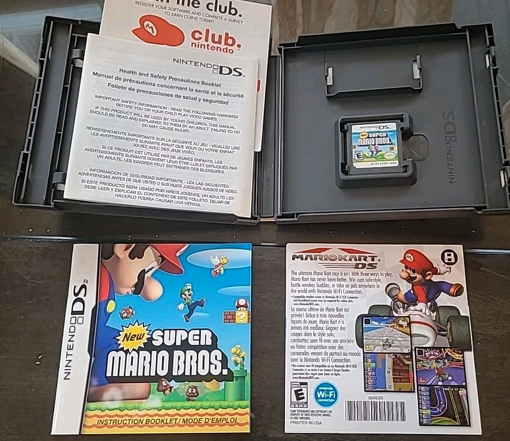 New Super Mario Bros. (Nintendo DS, 2006) Complete CIB – TESTED & Working