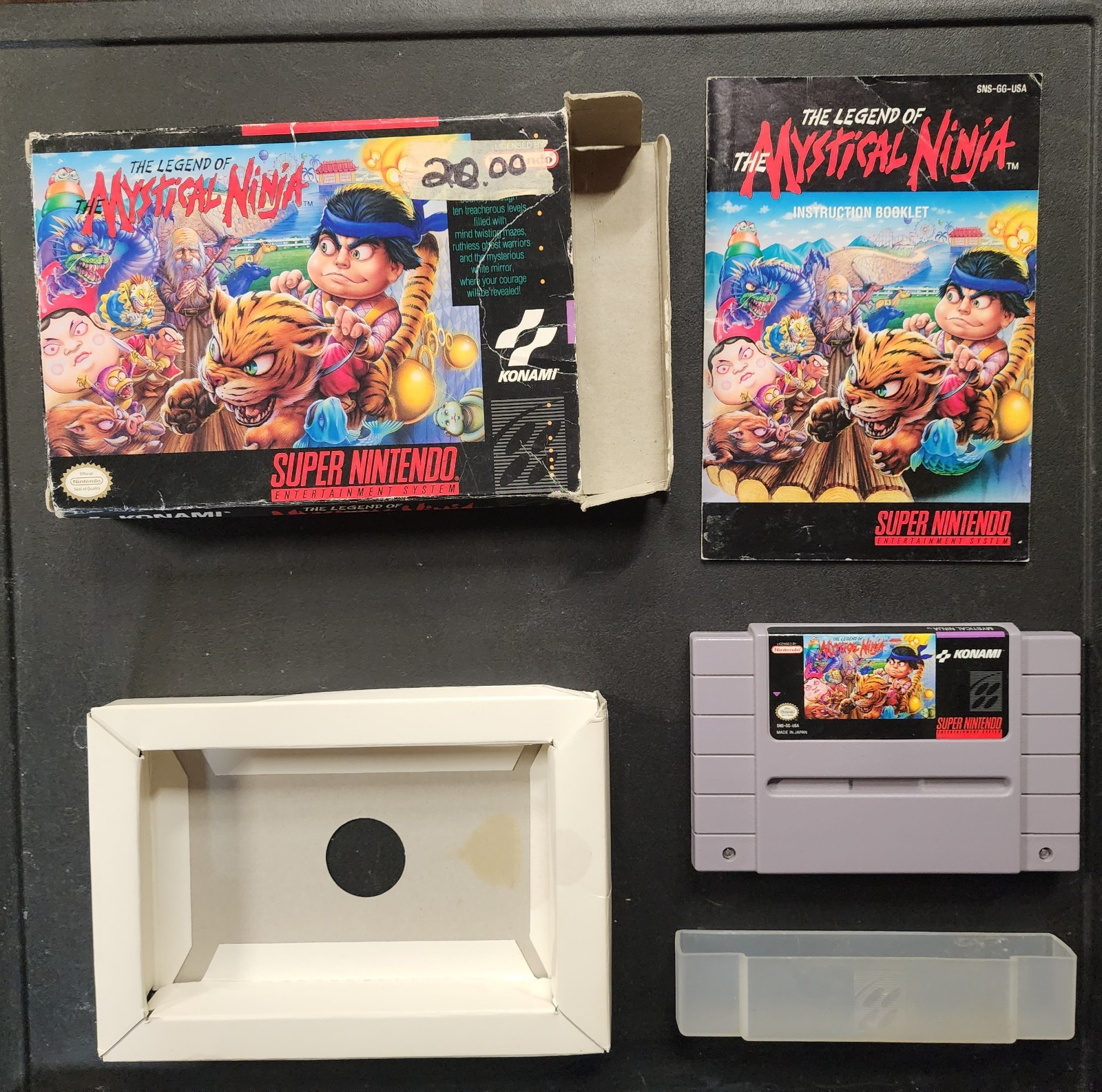 The Legend of the Mystical Ninja (Super Nintendo SNES, 1992) CIB Complete