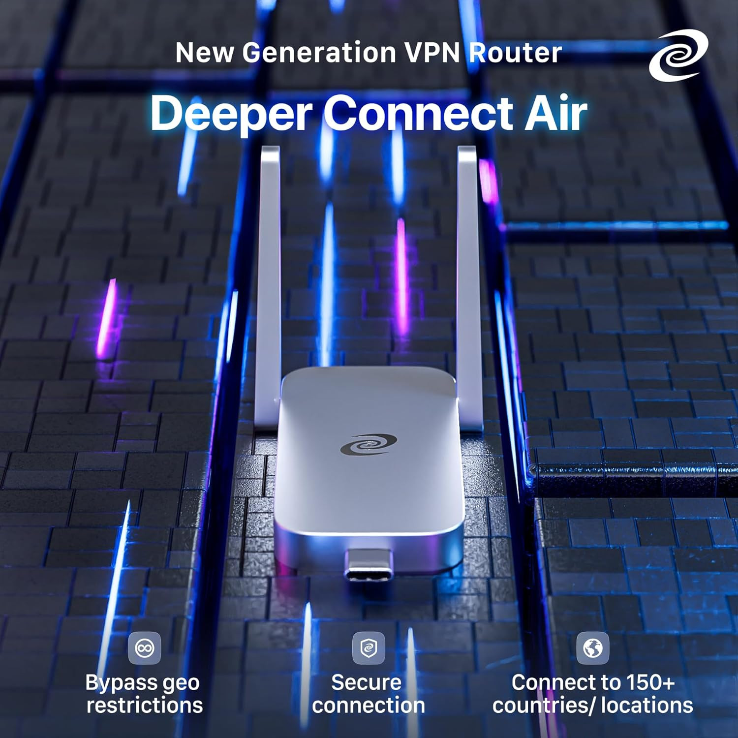 Deeper Connect Air(2023 Version) Basic Version Portable Dvpn Device, Lifetime Fr