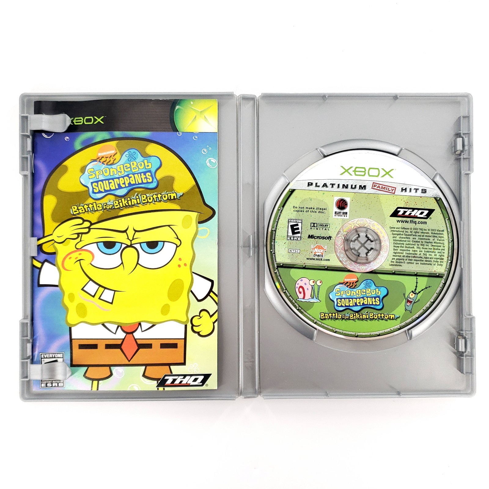 SpongeBob SquarePants: Battle for Bikini Bottom (Microsoft Xbox, 2003) Complete