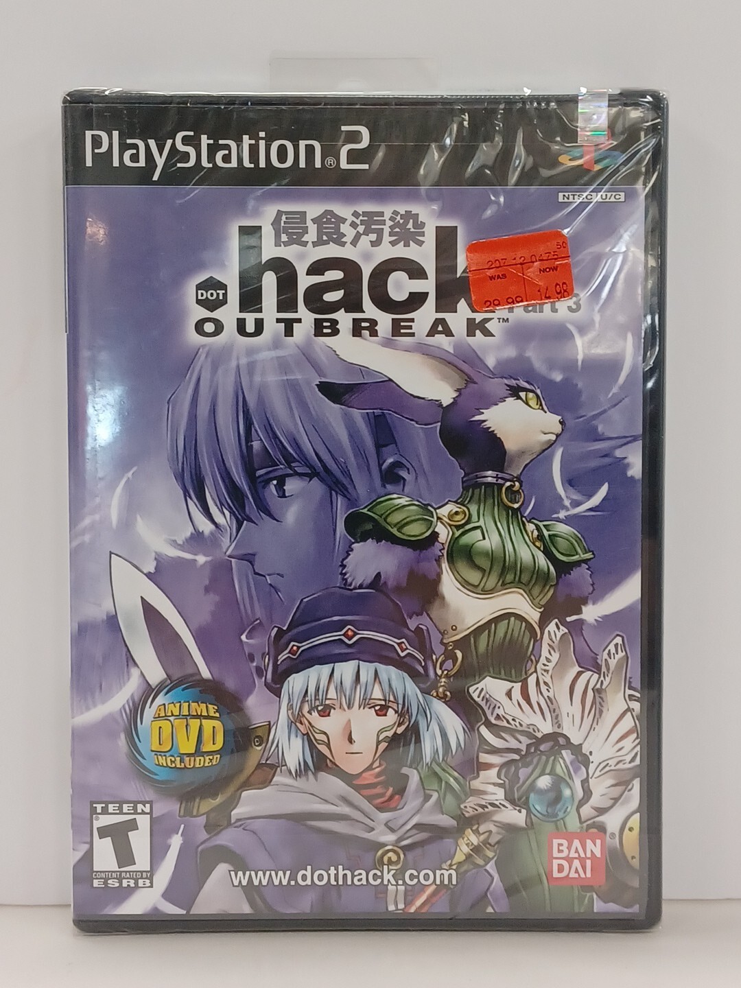 .HACK OUTBREAK (DOT) Sony PLAYSTATION 2 PS2 Bandai 2003 NEW FACTORY SEALED