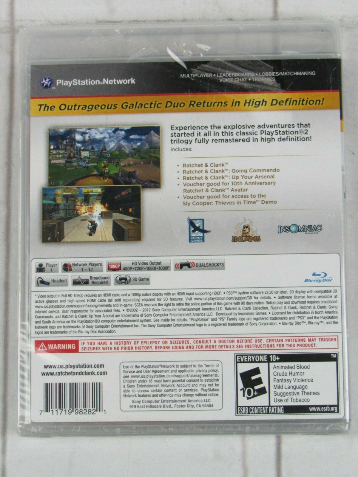 Ratchet & Clank Collection (Sony PlayStation 3, 2012) PS3 New
