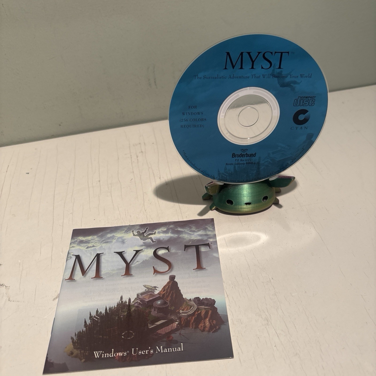 MYST Cyan Vintage Video Game (Windows PC CD ROM, 1993) – Manual Included!