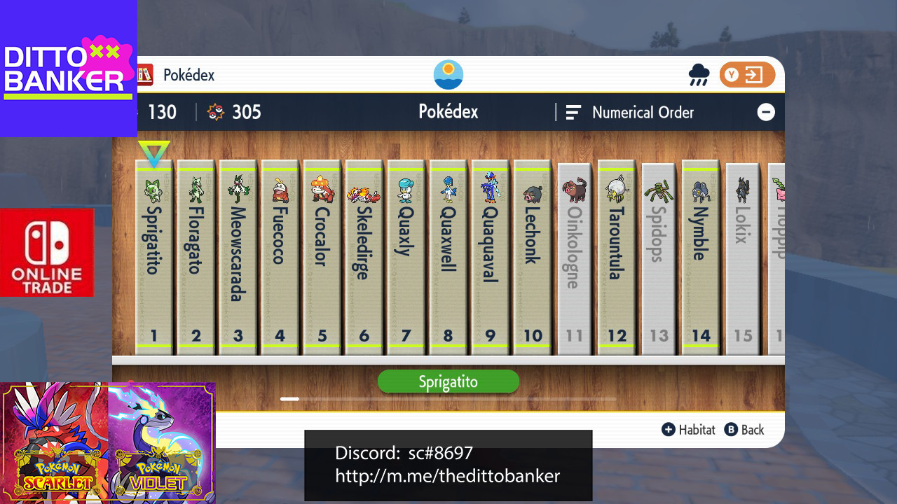 Pokemon Scarlet/Violet PICK ANY x1 SHINY✨ALL🟢 PALDEA DEX #201-400🔥FAST TRADE