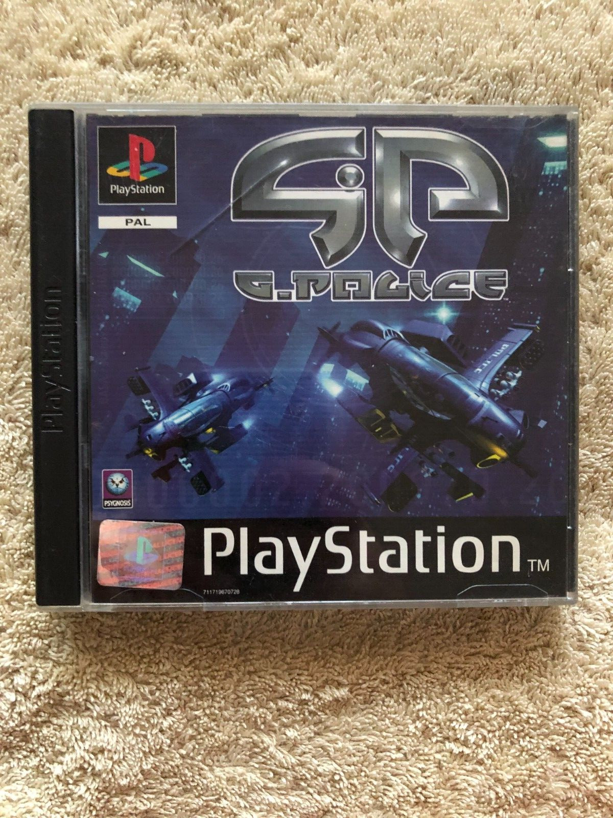 G POLICE Sony Playstation PSX PS1 PAL English France Netherlands Exclusive CIB