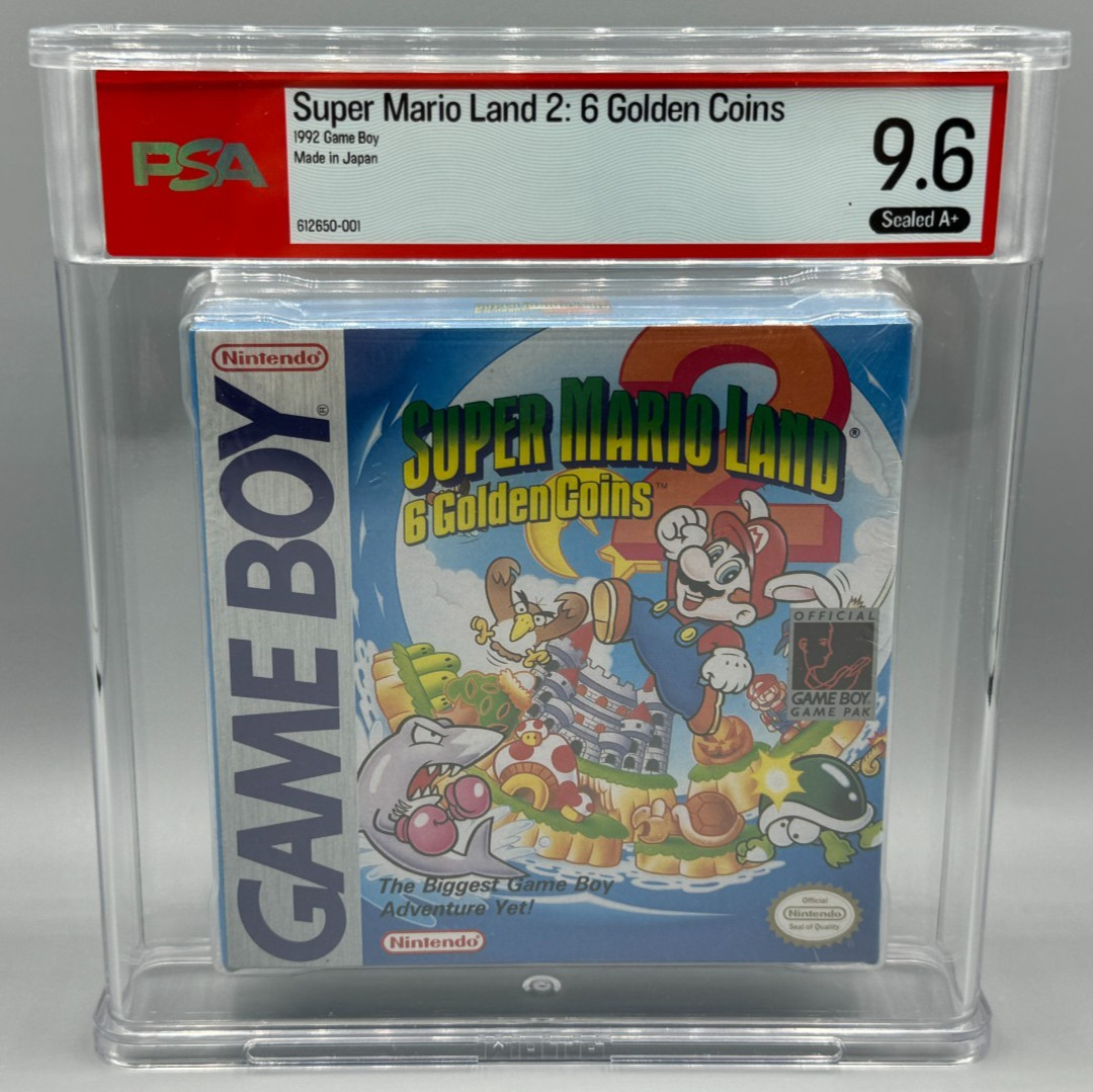 Super Mario Land 2 6 Golden Coins Nintendo Game Boy Sealed New PSA 9.6 A+