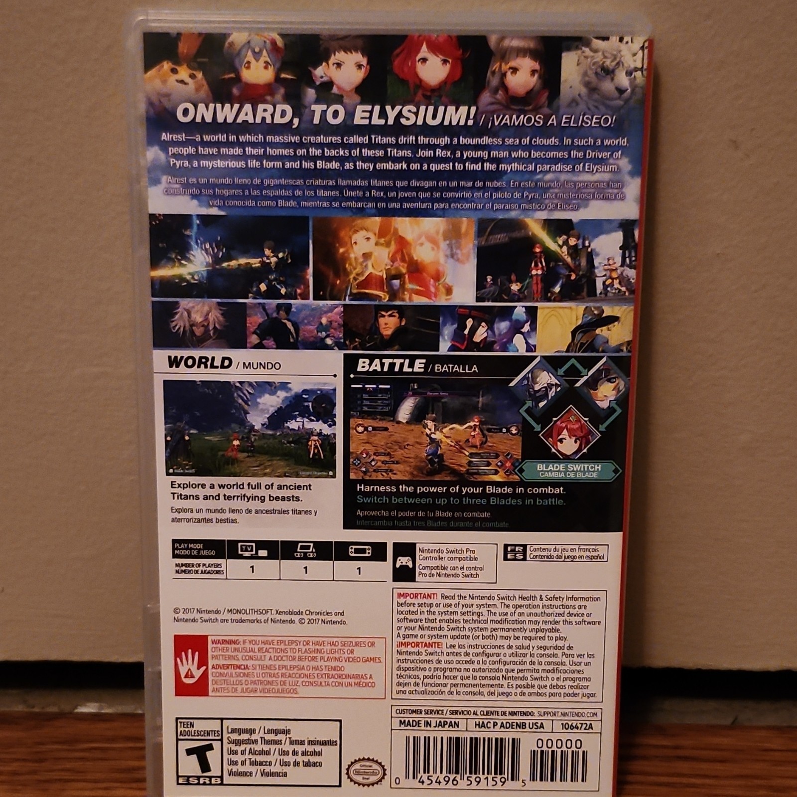 Nintendo Xenoblade Chronicles 2 Nintendo Switch 2017 NTSC-U/C T-Teen