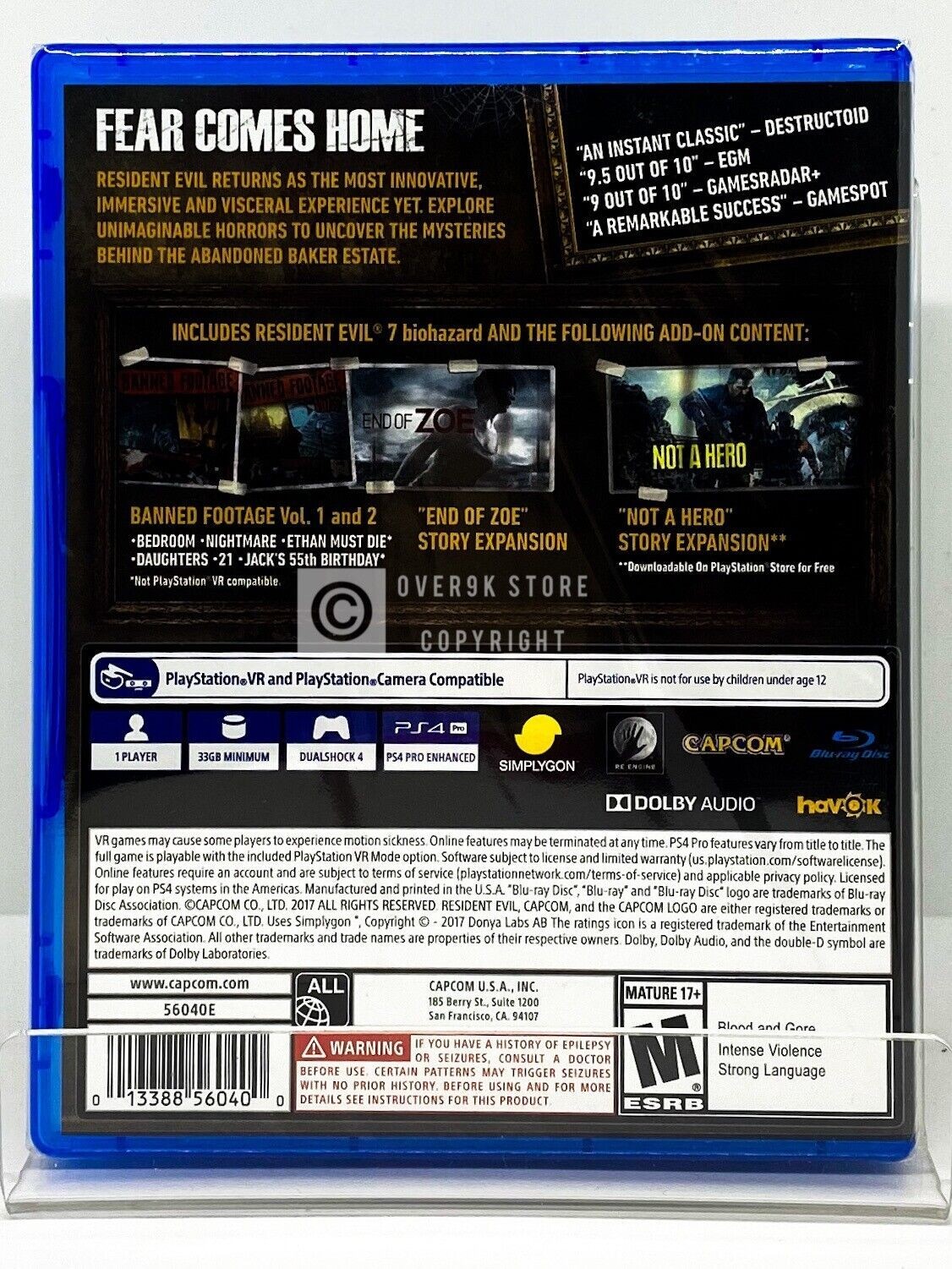 Resident Evil Origins + 2 + 4 Remake + 7 + Village – PS4 – New | LOOSE DISC