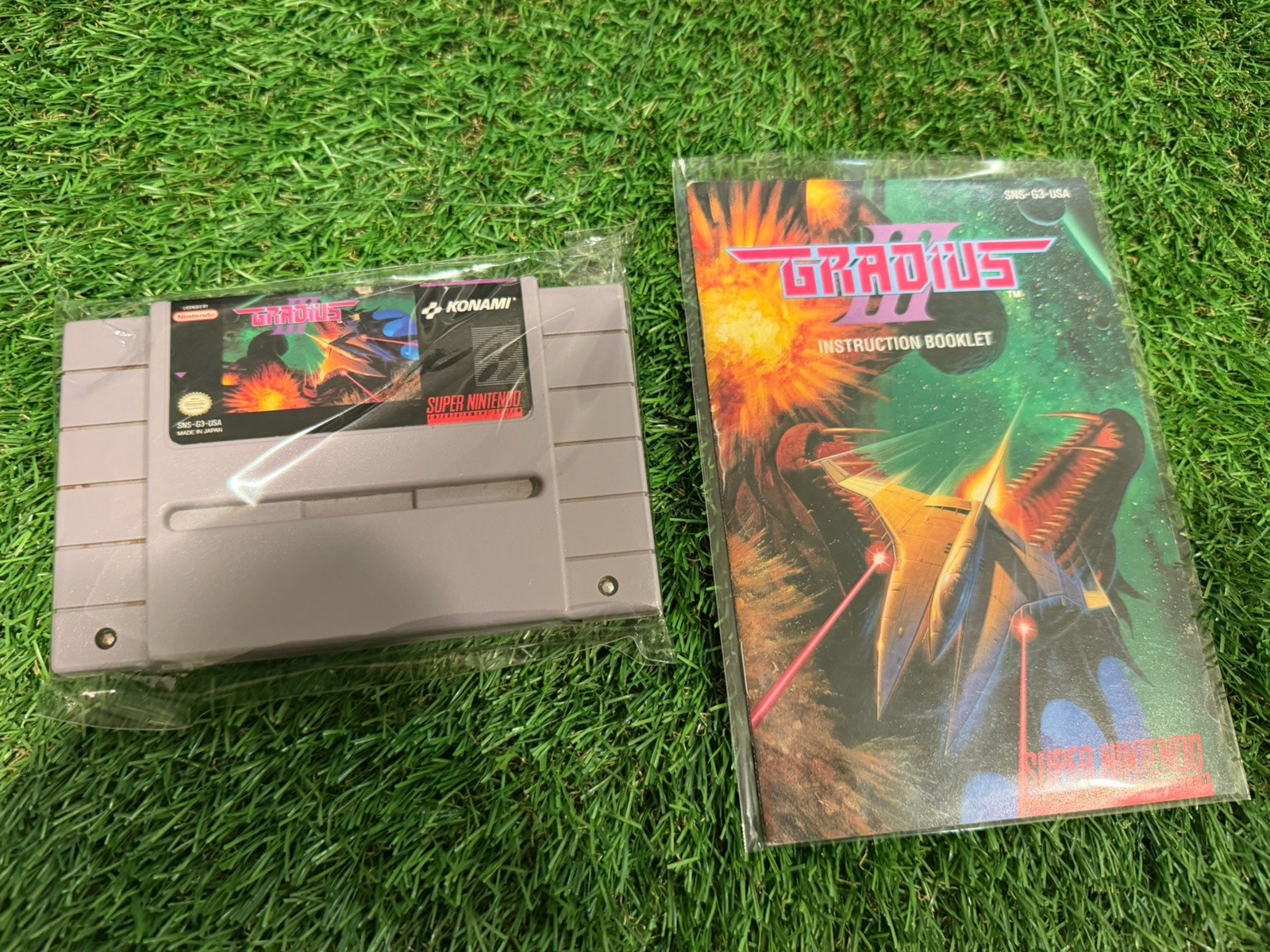 Gradius III for SNES (Super Nintendo, 1991) Tested With Manual Very Nice!