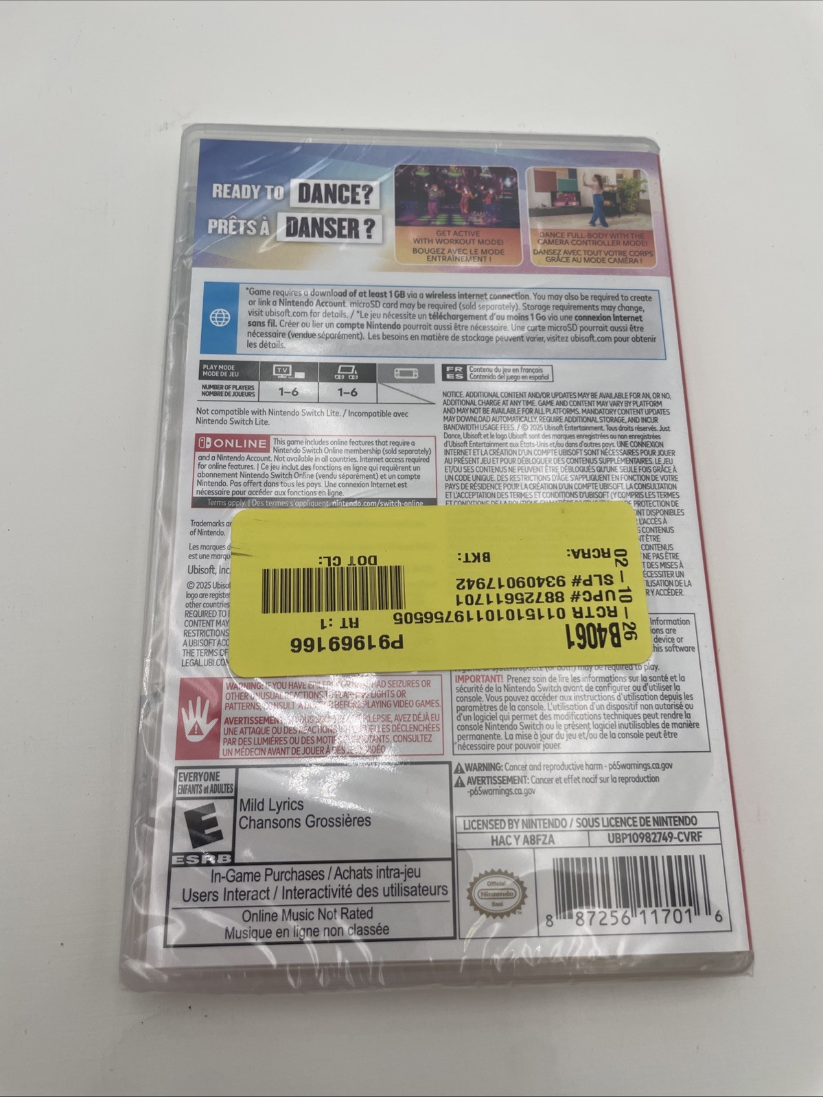 Just Dance 2026 LE Bilingual – Full Game Download – Nintendo Switch – Sealed