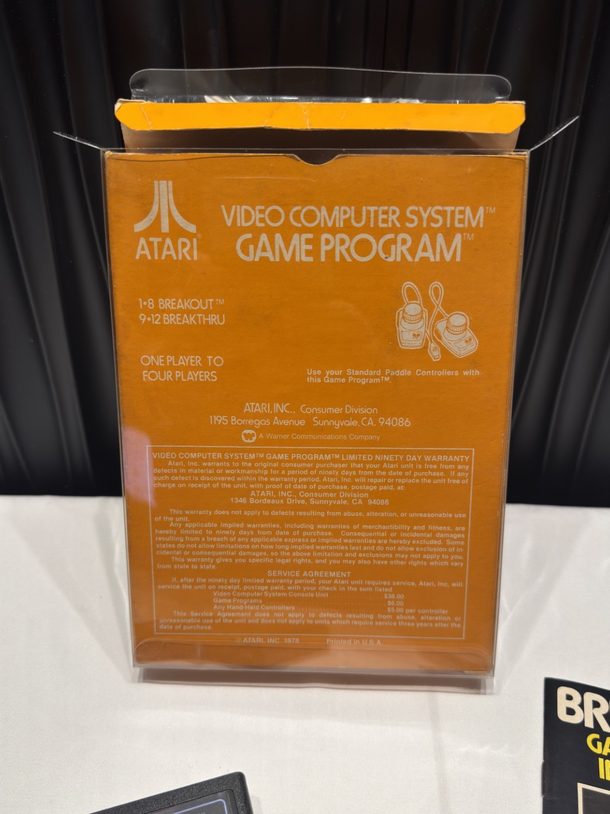 Breakout for Atari 2600 Complete in Box CIB w/ Manual – tested/works