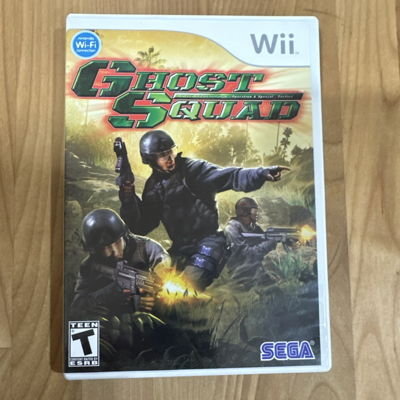 SEGA Ghost Squad Nintendo Wii NTSC-U/C 2007 Manual Multiplayer Wi-Fi Shooter