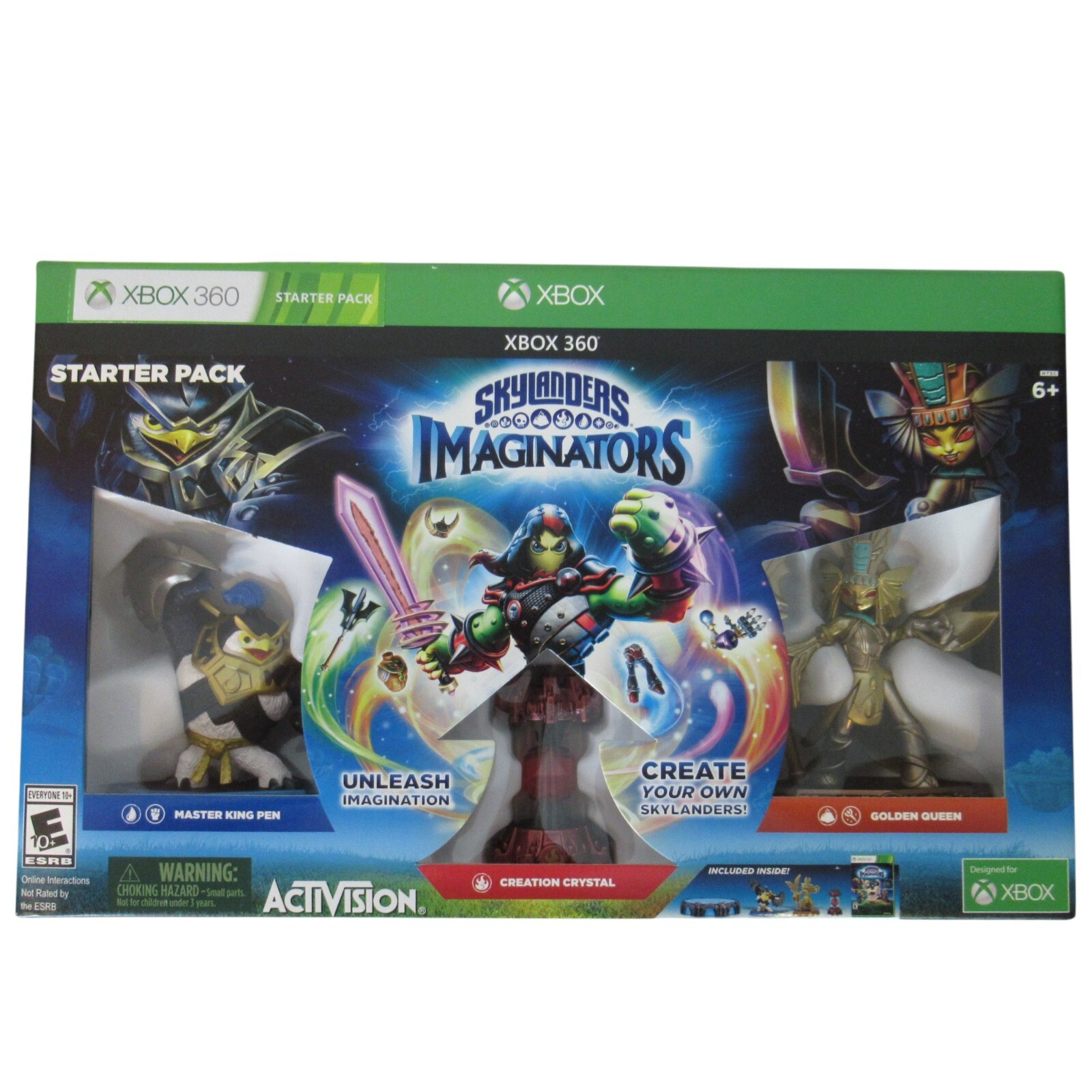 XBOX360 Skylanders Imaginators Starter Pack Master King Pen Creation Crystal NEW