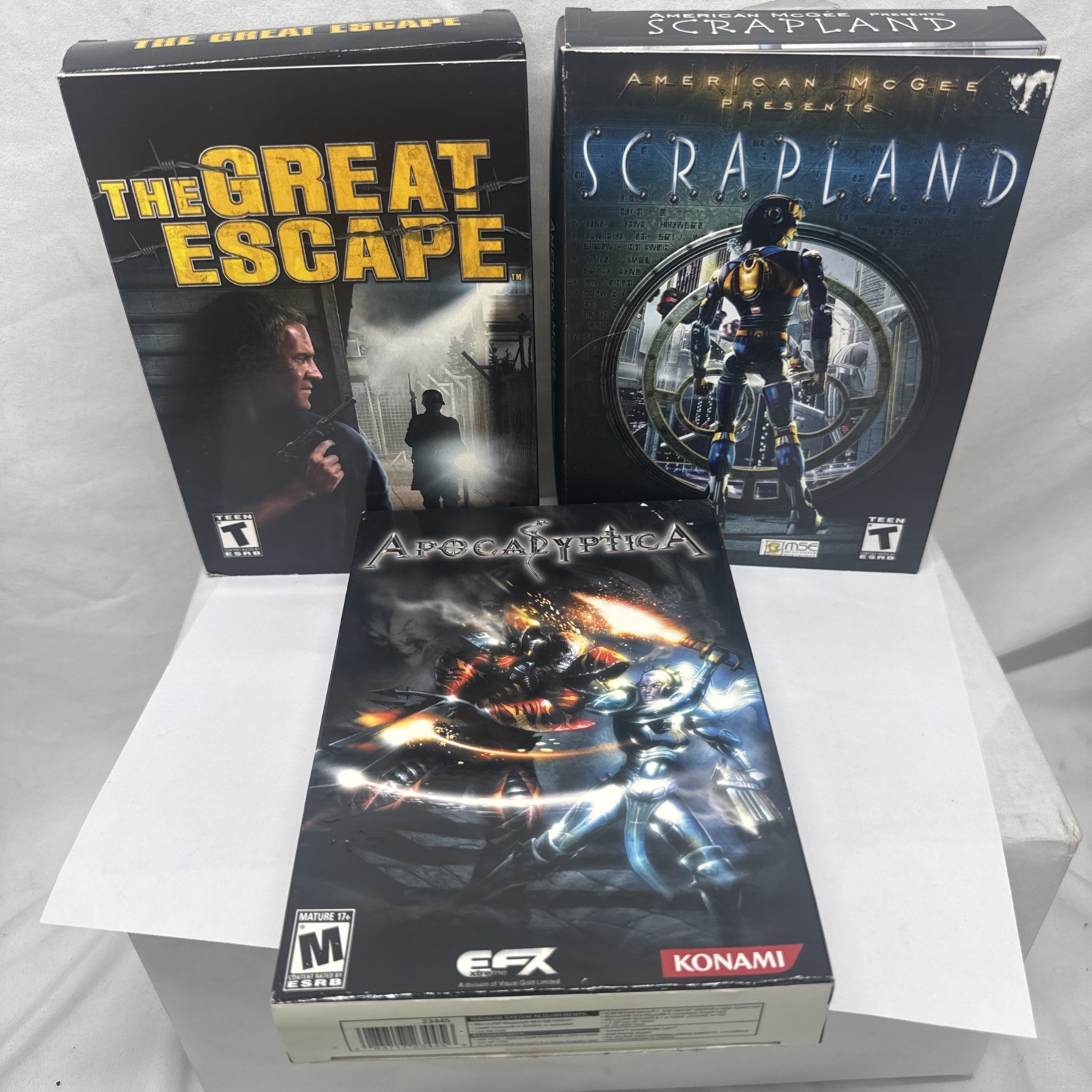 PC Game Lot Of 3 Scrapland – The Great Escape – Apocalyptica 2 Are New & Sealed