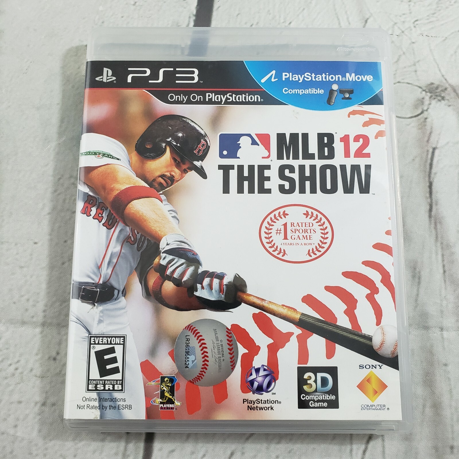 MLB 12: The Show (Sony PlayStation 3, 2012) Baseball Adrian Gonzalez On Cover