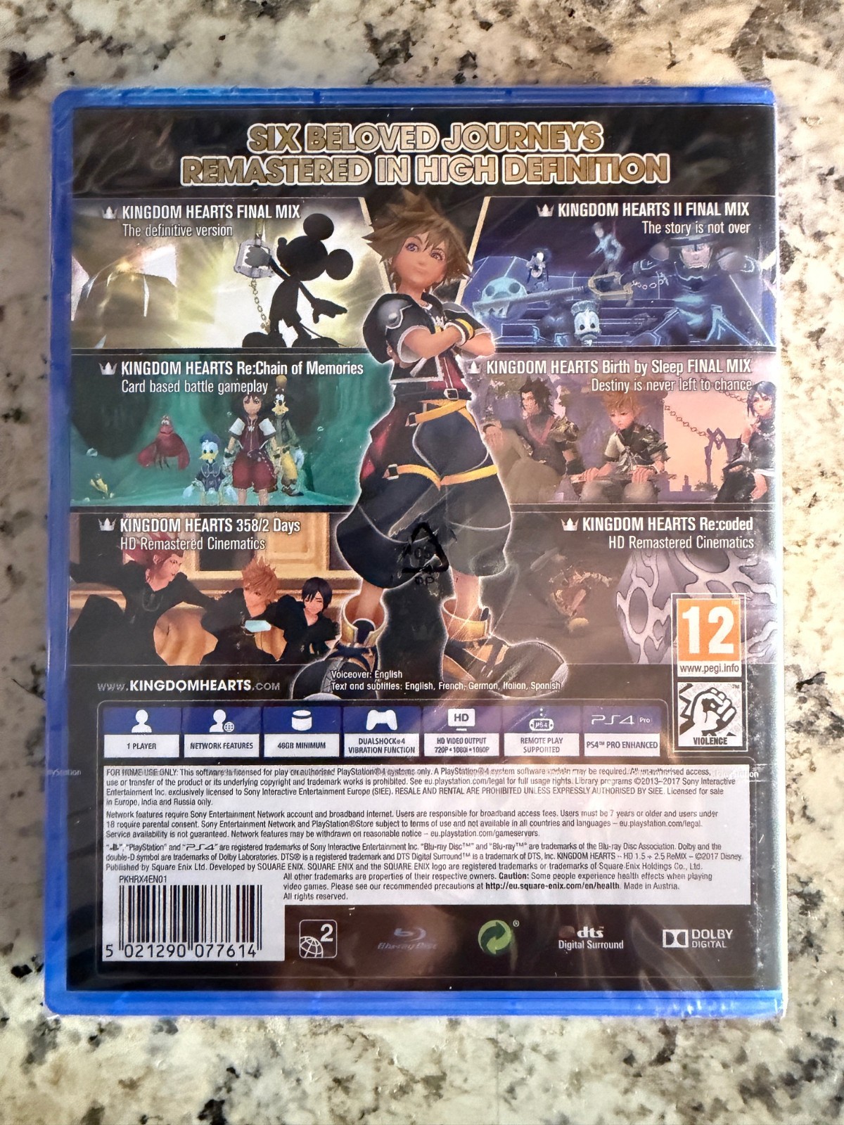 Kingdom Hearts 1.5 and 2.5 Remix PS4 Brand New Factory Sealed PlayStation 4