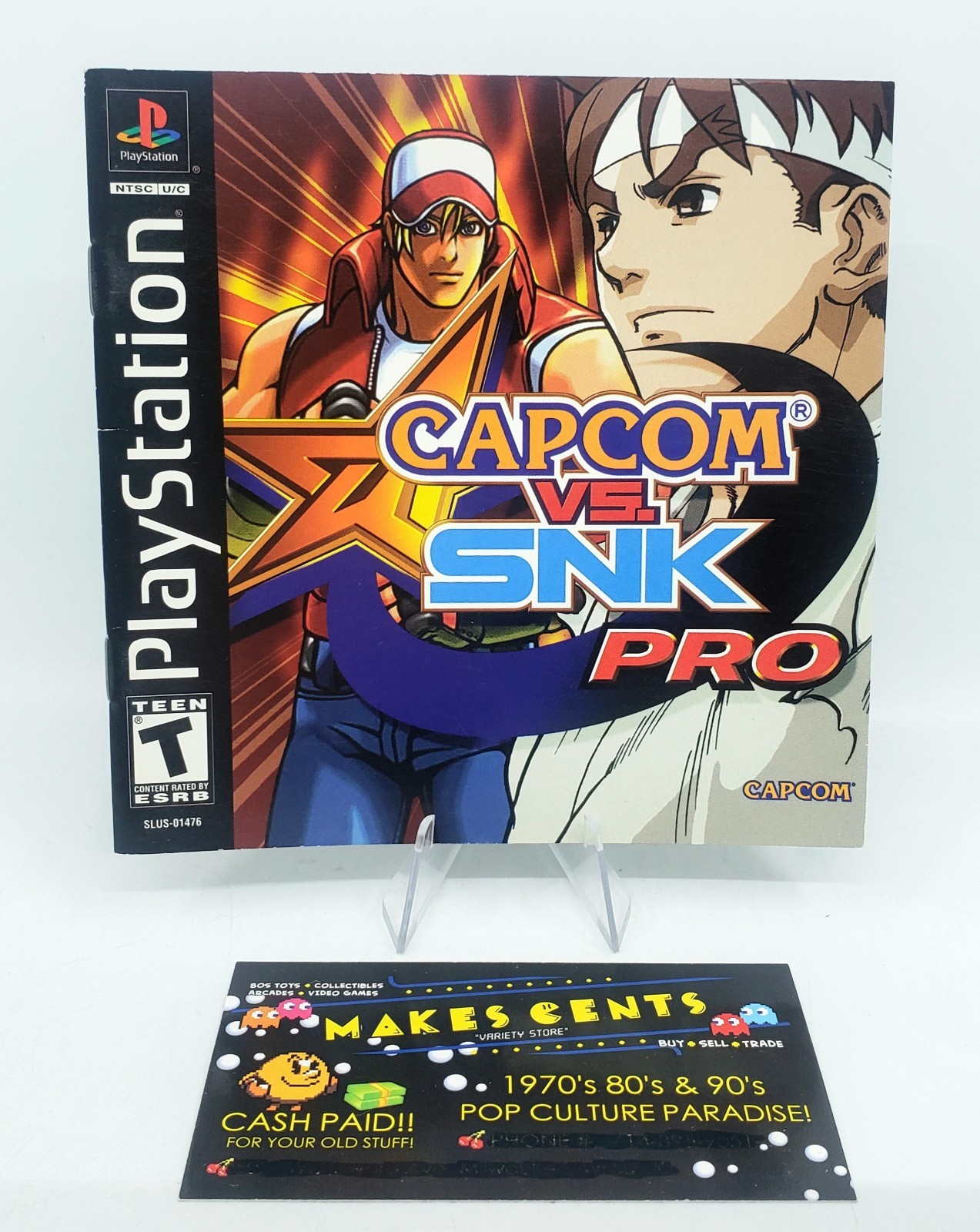 Capcom vs. SNK Pro (Sony PlayStation 1, PS1 2002) Manual Only – NICE!