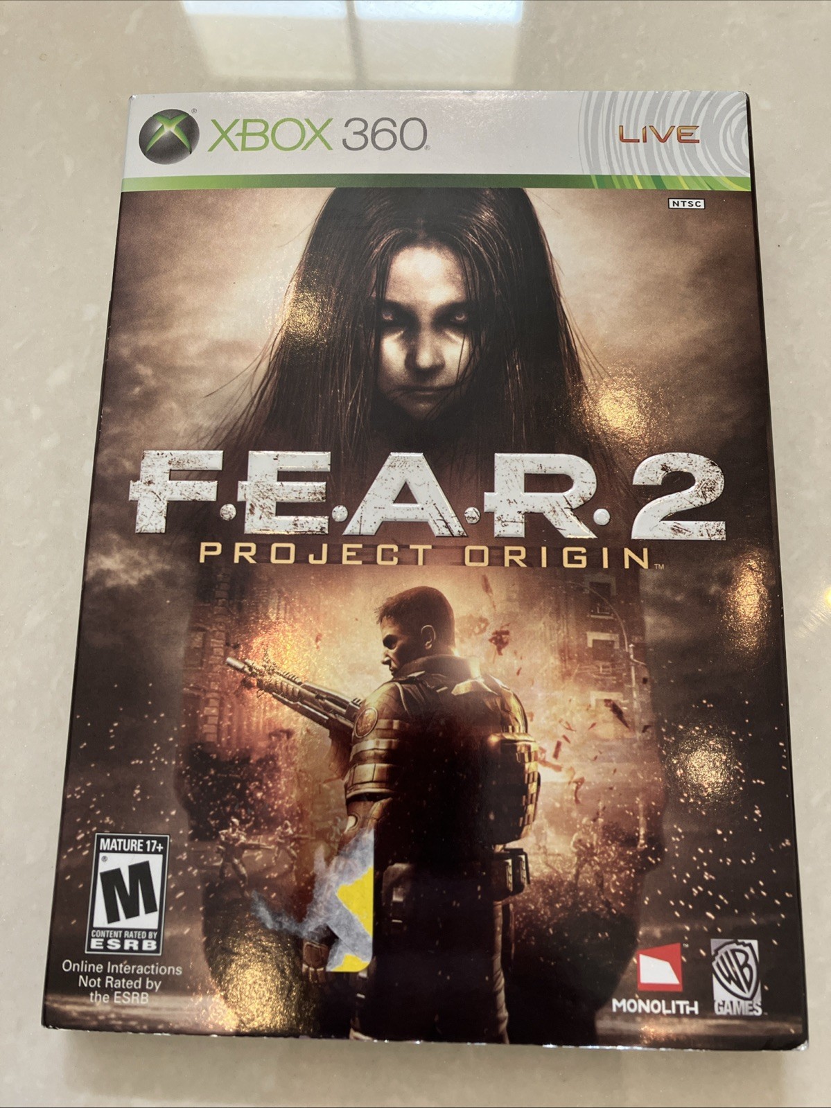 F.E.A.R. 2: Project Origin Xbox 360 CIB Complete w Manual & Slipcover Tested