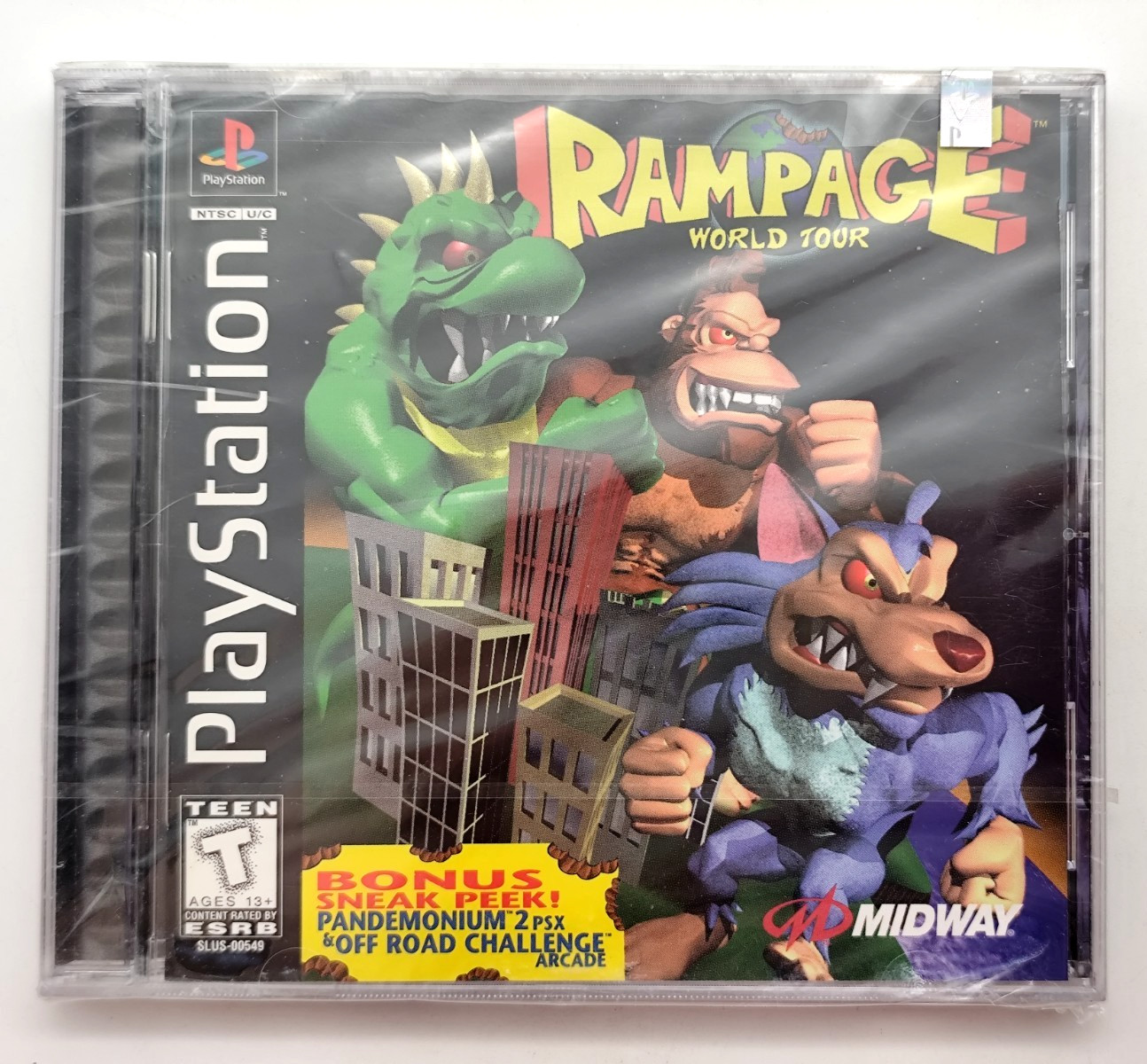 Rampage World Tour (Sony PlayStation 1 PS1, 1997) BRAND NEW Factory Sealed!