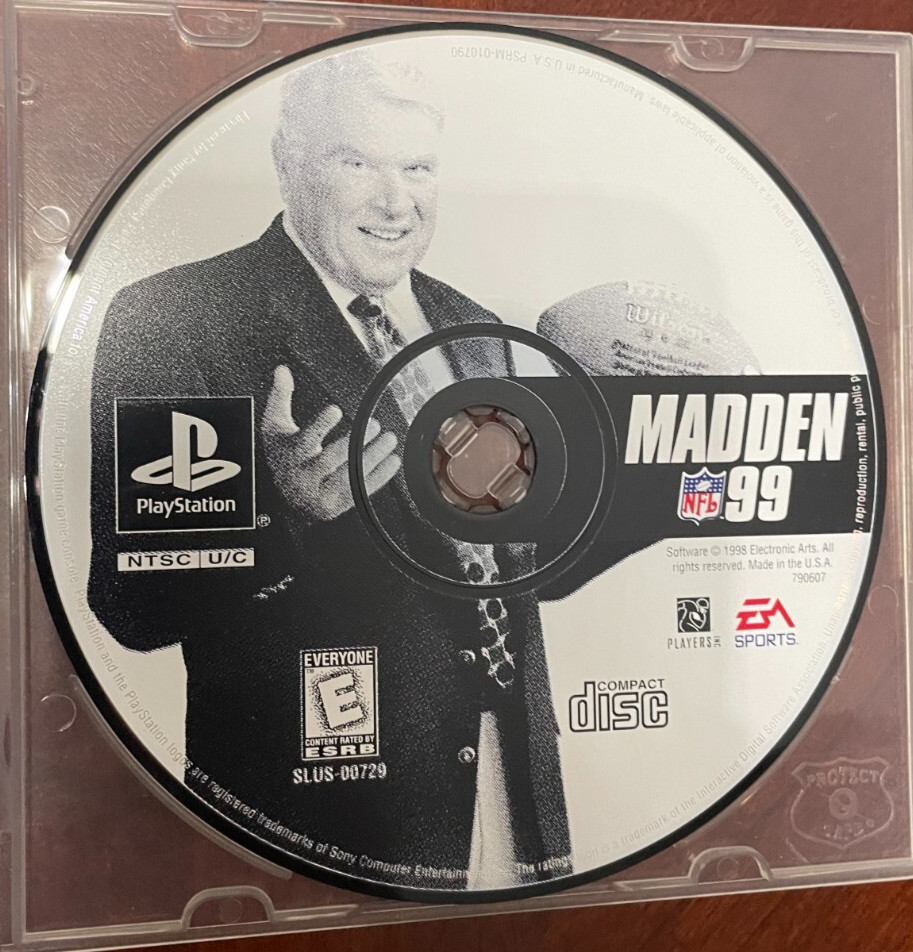Madden NFL 99 (Sony PlayStation 1, 1998) – DISC ONLY