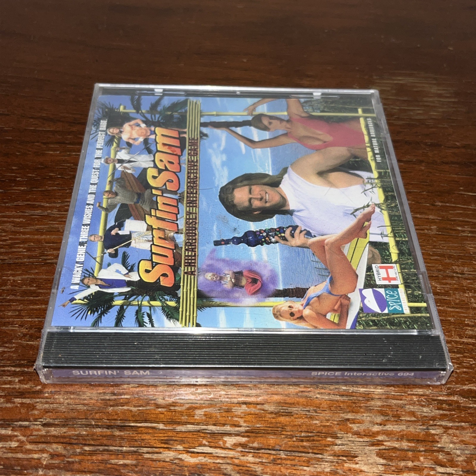 PC CD-ROM Surfin’ Sam – Spice Interactive 1995 Mature New Sealed Pkg Wear Cs Crk