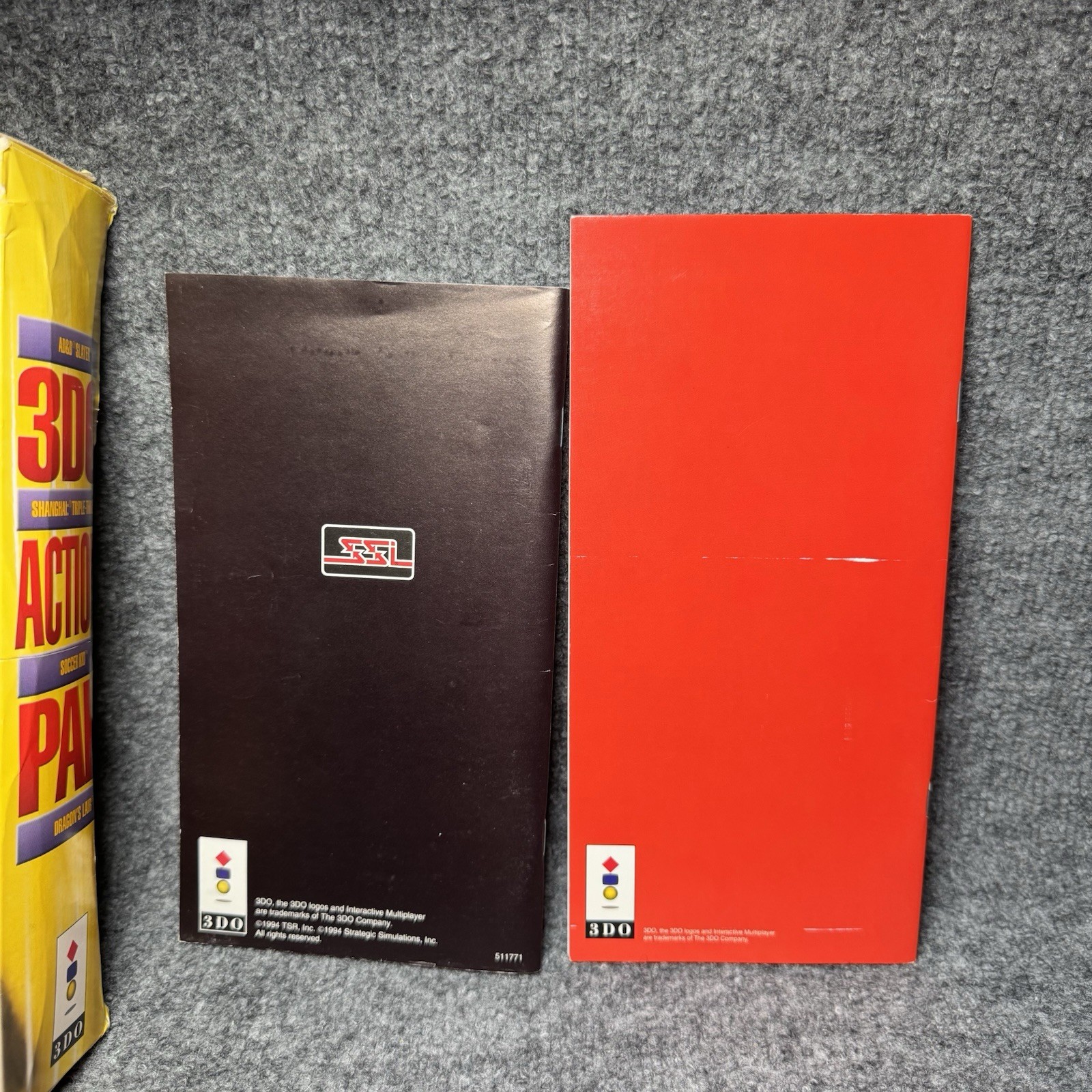 Panasonic 3DO Action Pak Dragon’s Lair, AD&D Slayer, GEXW/ Manuals * Nice Shape