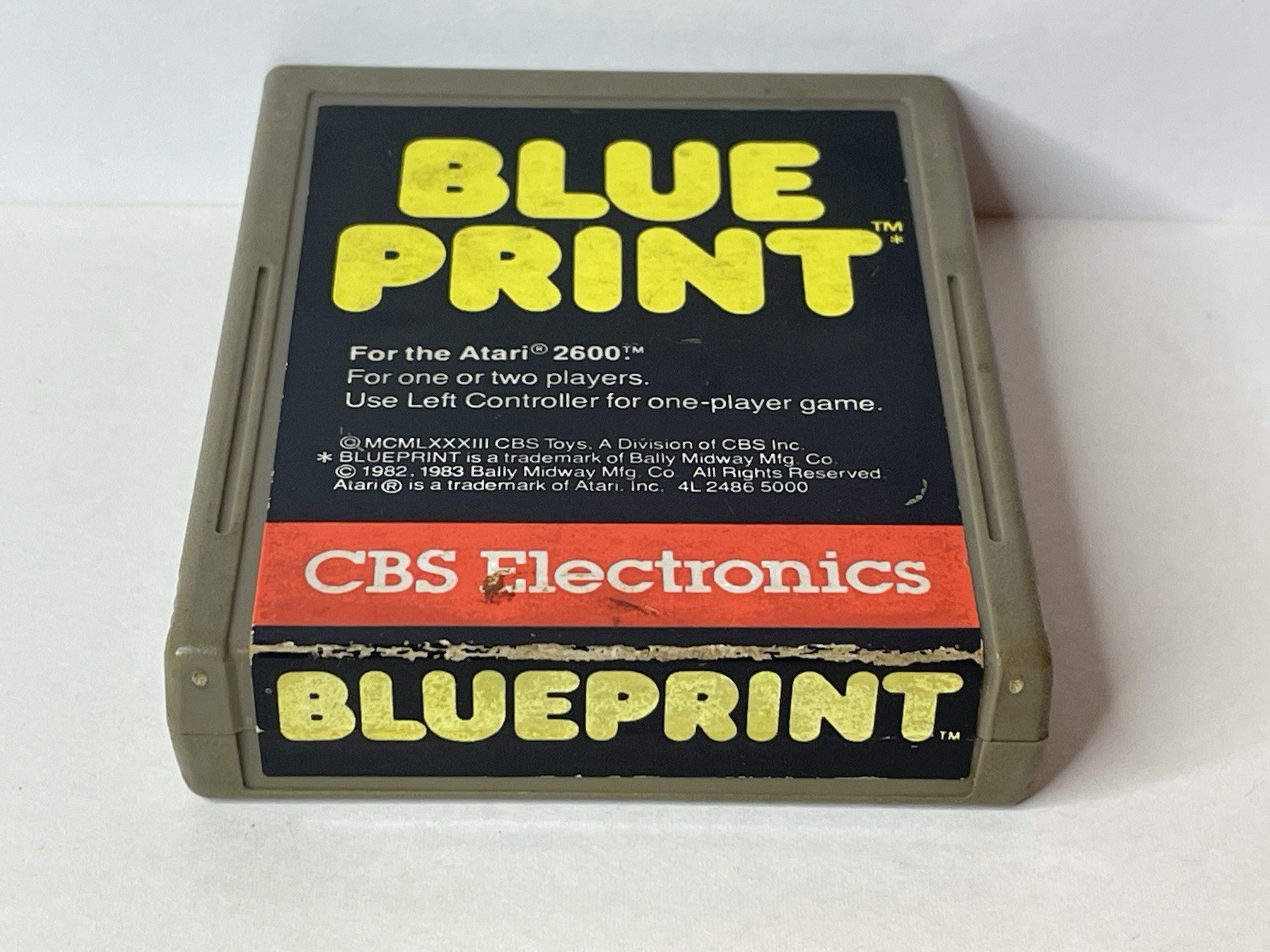 Blueprint (Atari 2600, 1983) CBS Electronics Cartridge Only Cleaned Tested