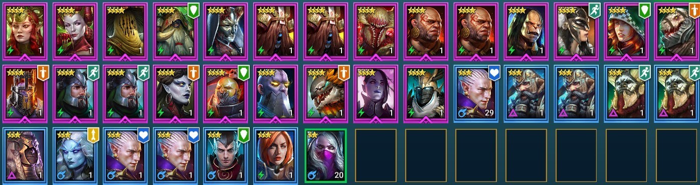 Raid Shadow Legends | Starter Mythical – Theodosia : 94k energy / 26 Legendary