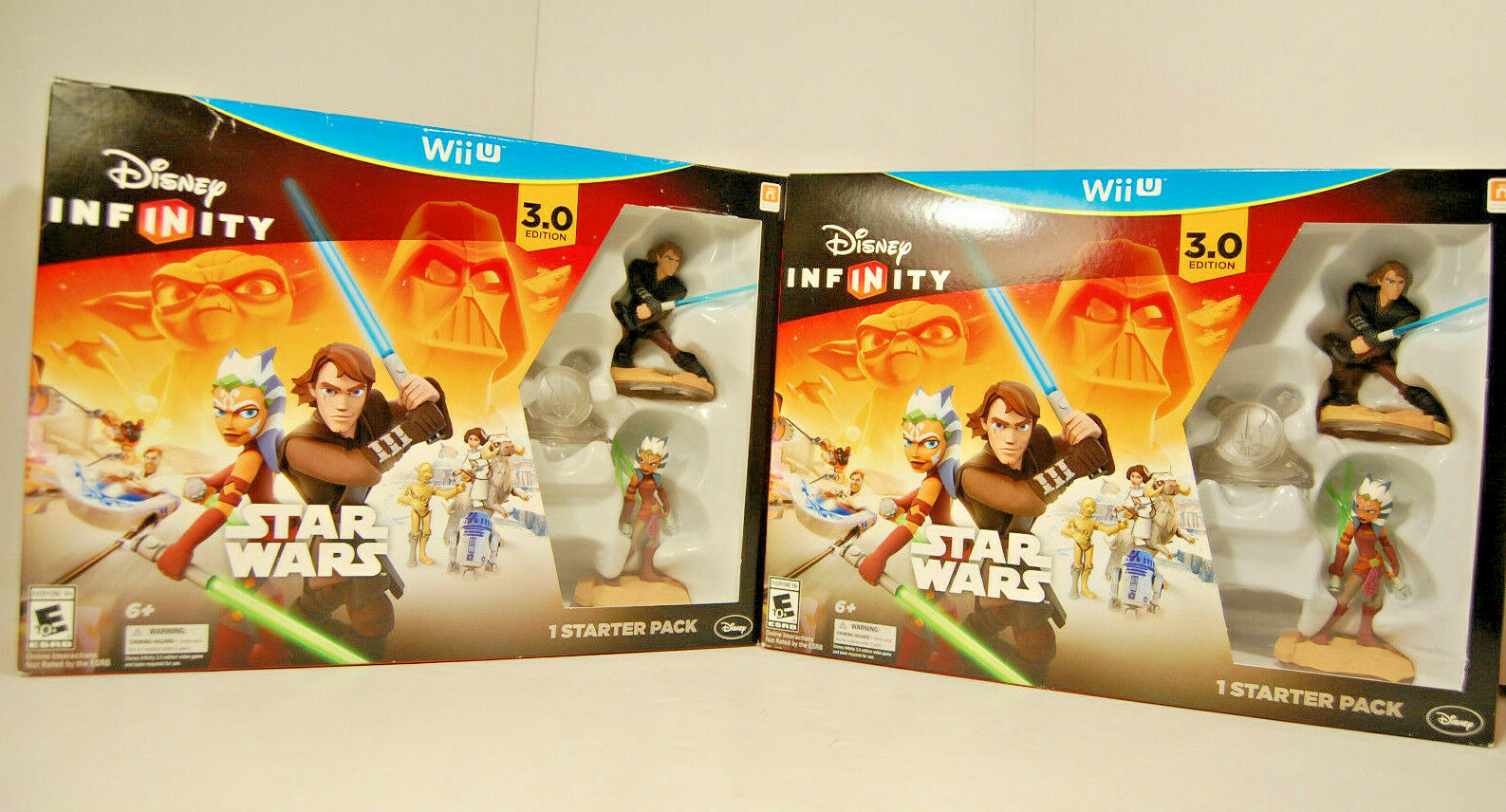(Lot of 2) Nintendo WII U Disney Infinity STAR WARS 3.0 Starter Pack Game NEW