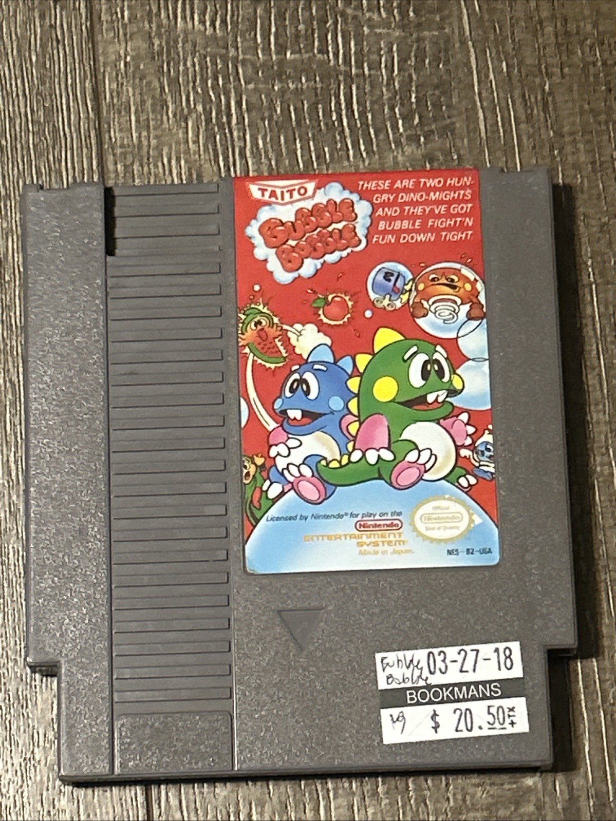 Bubble Bobble (Nintendo NES, 1988)