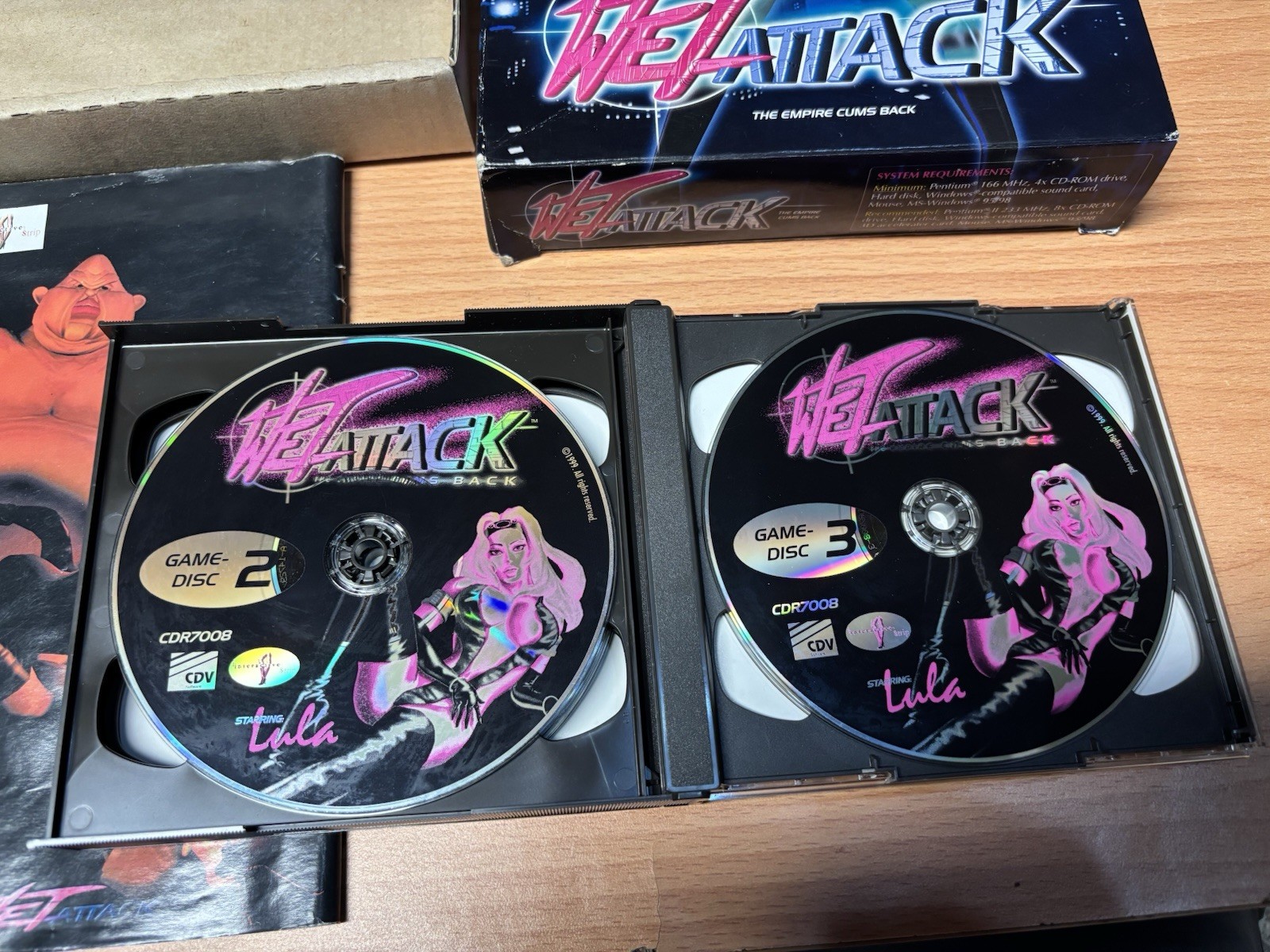 Lula Wet Attack: The Empire Cums Back PC CDV Game in English Rare Adult Game