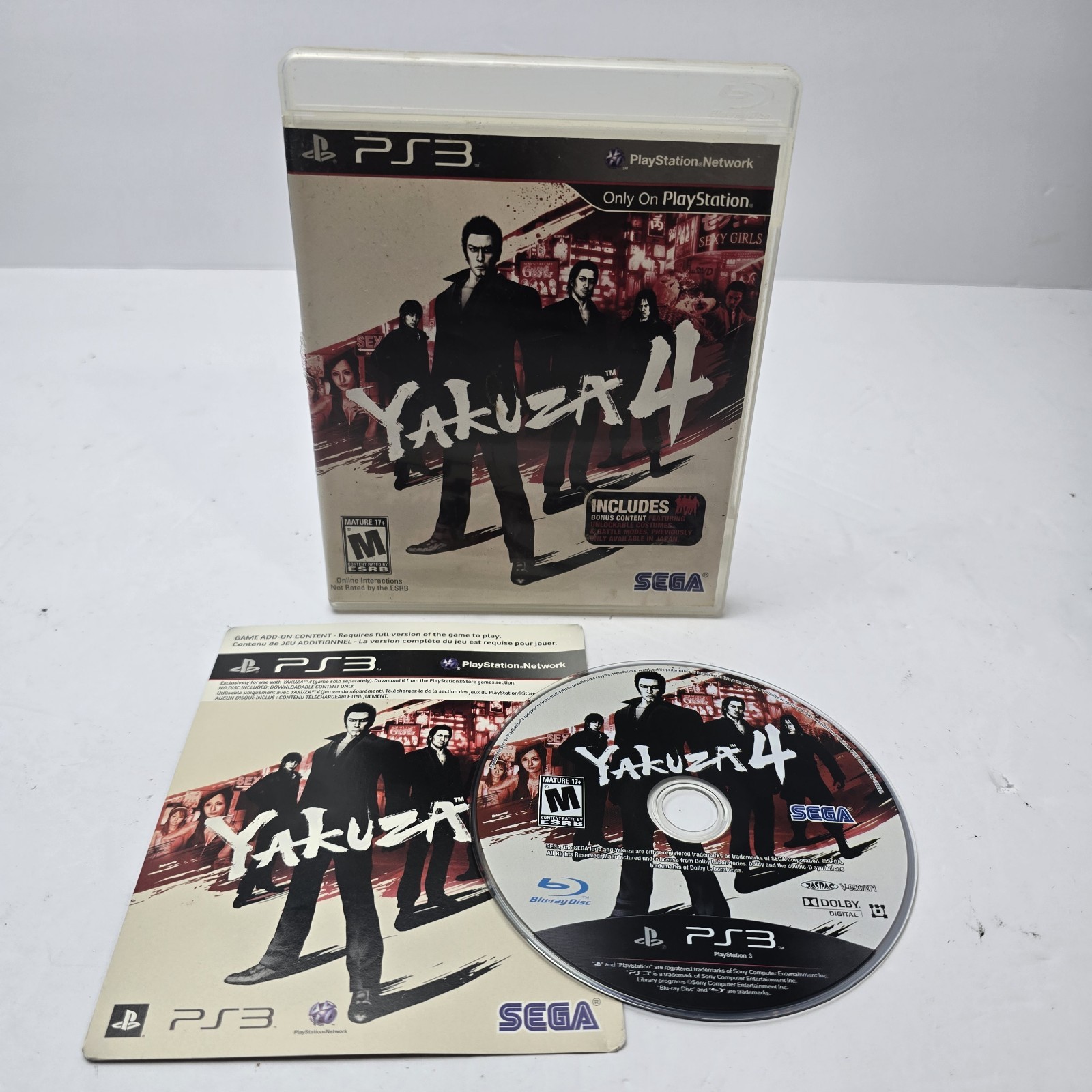 Yakuza 4 (Sony PlayStation 3, 2011) Complete CIB