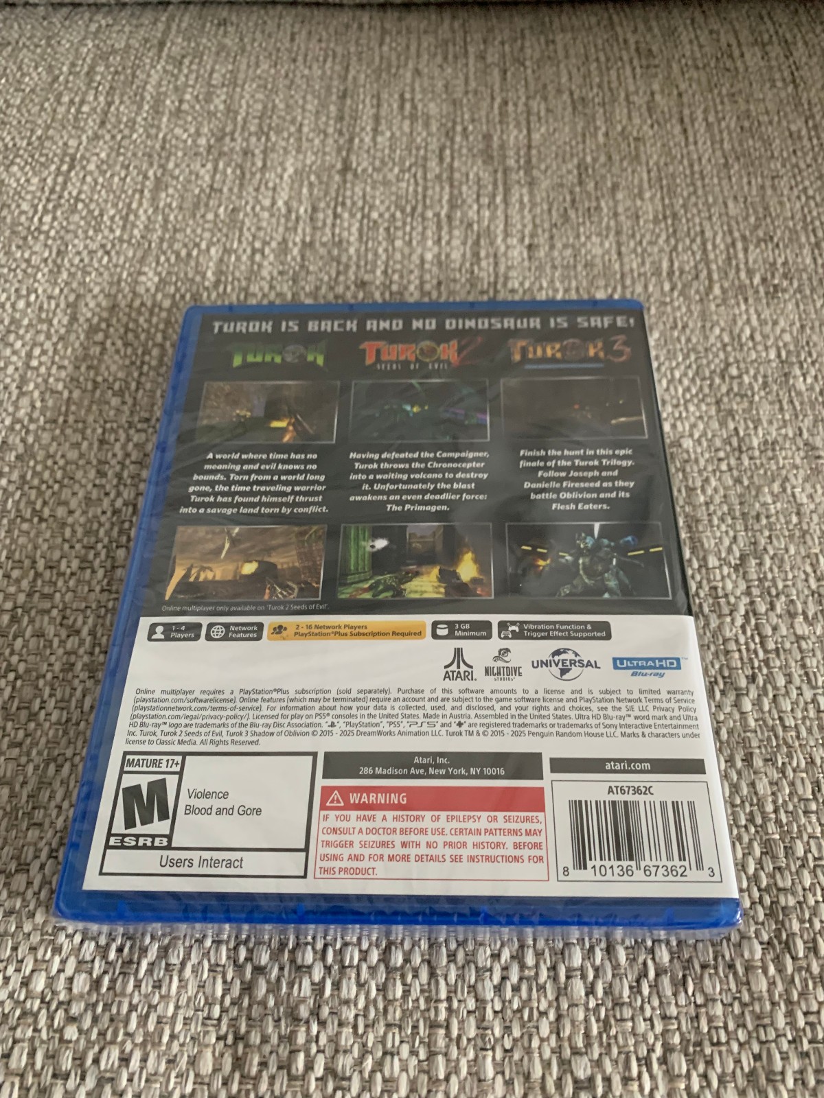 Turok Trilogy Bundle PS5 Universal Atair Playstation 5 Brand New Sealed