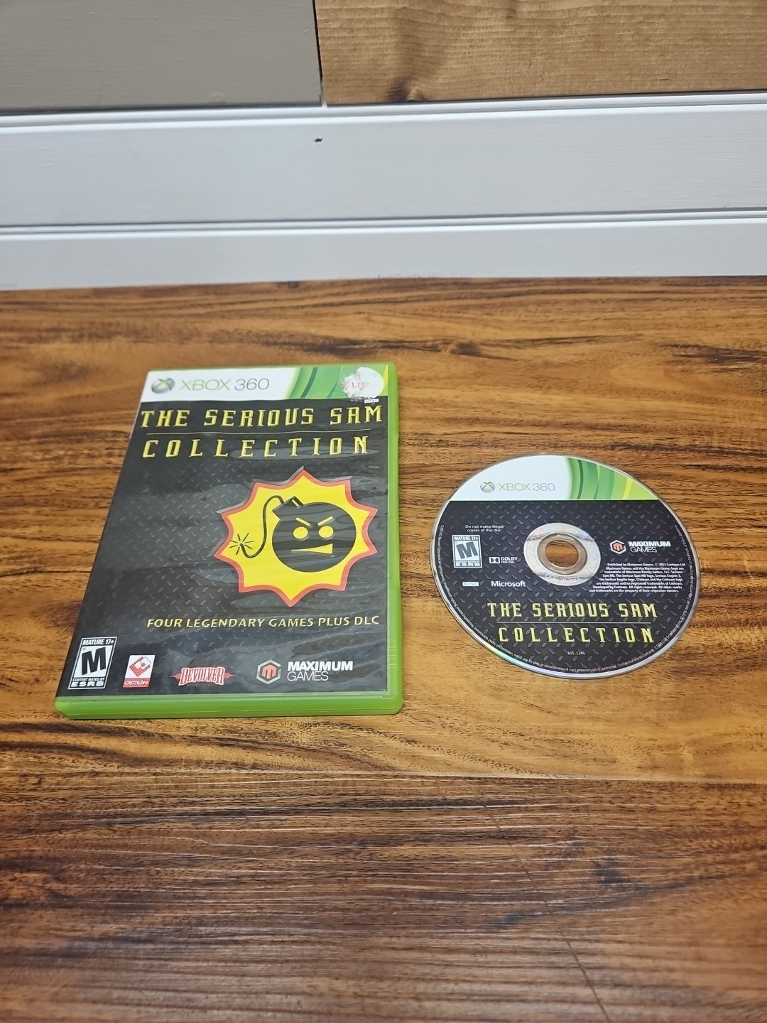 The Serious Sam Collection (Microsoft Xbox 360, 2013) Case & Disc