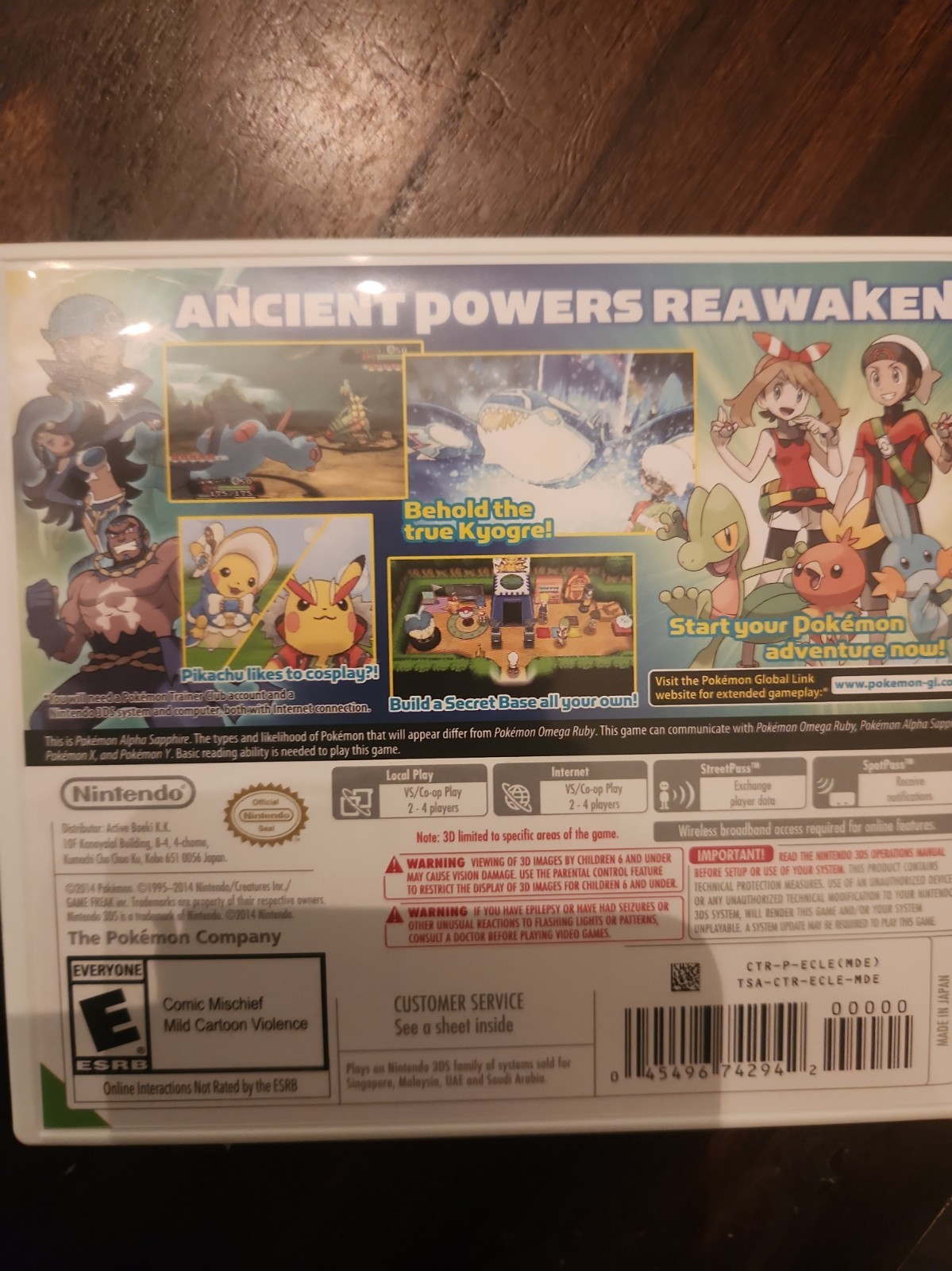 Pokemon: Alpha Sapphire (Nintendo 3DS, 2014)