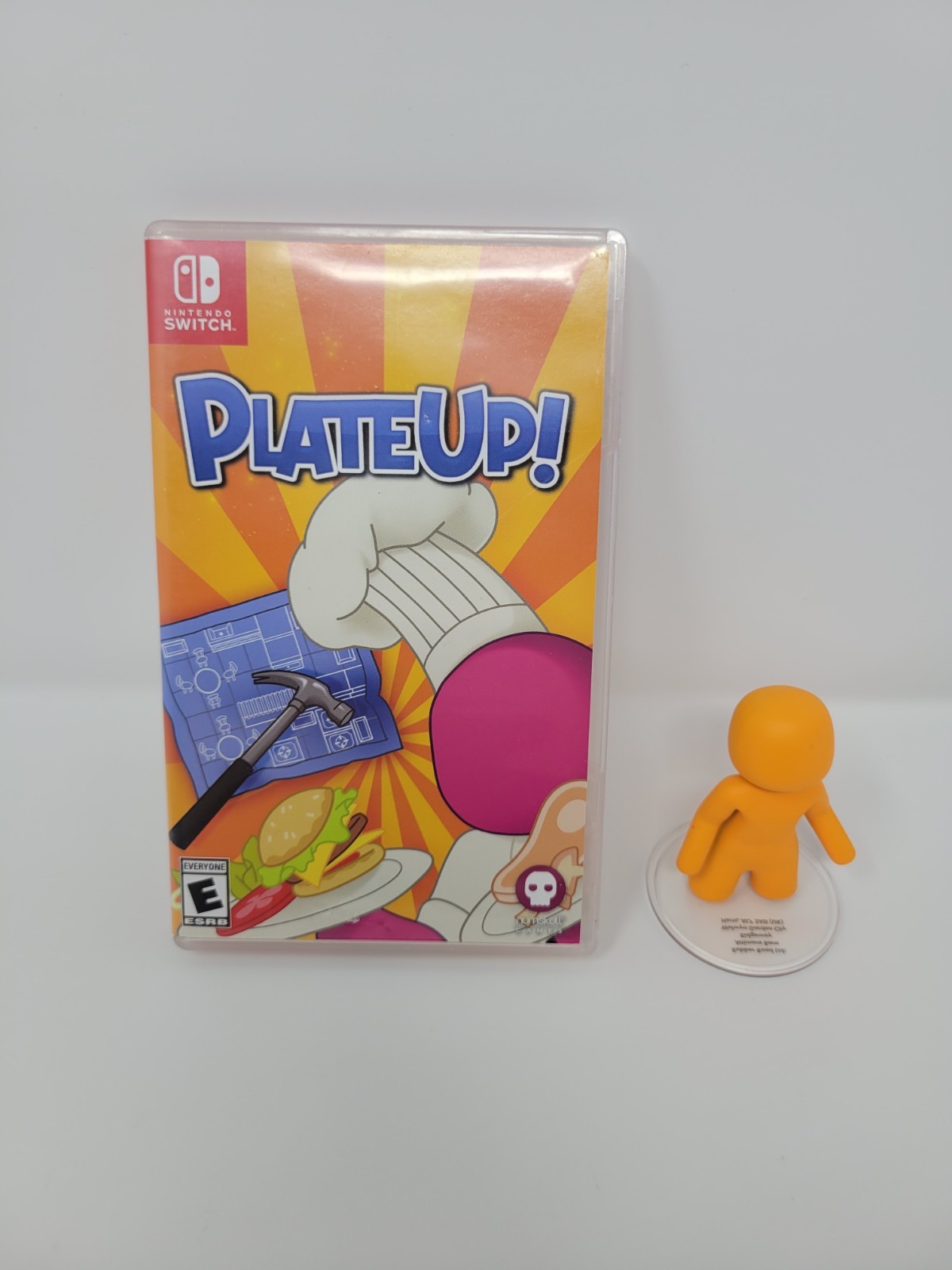 Plate Up! Nintendo Switch W/ Orange Figure Tested Free US Shipping See Store!