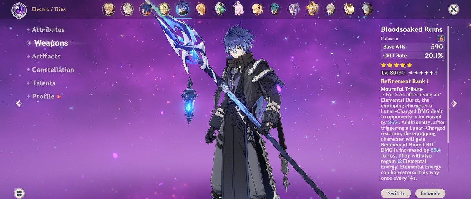 9×5* c0r1 varka c0r1 flins albedo europe account genshin impact