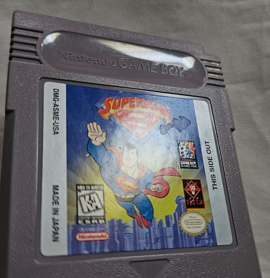 Superman Cartridge Only Authentic Nintendo Game Boy DMG-ASME-USA 1997 Titus