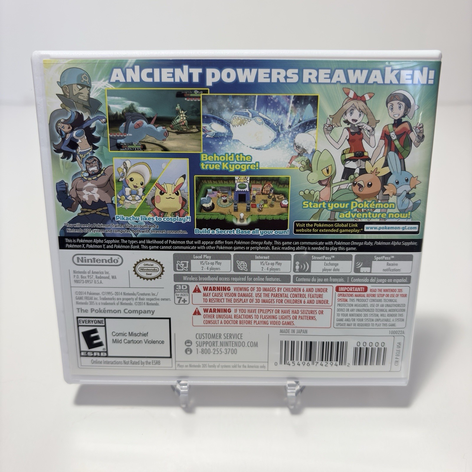 Pokemon Alpha Sapphire Nintendo 3DS Complete CIB Tested Authentic Clean USA
