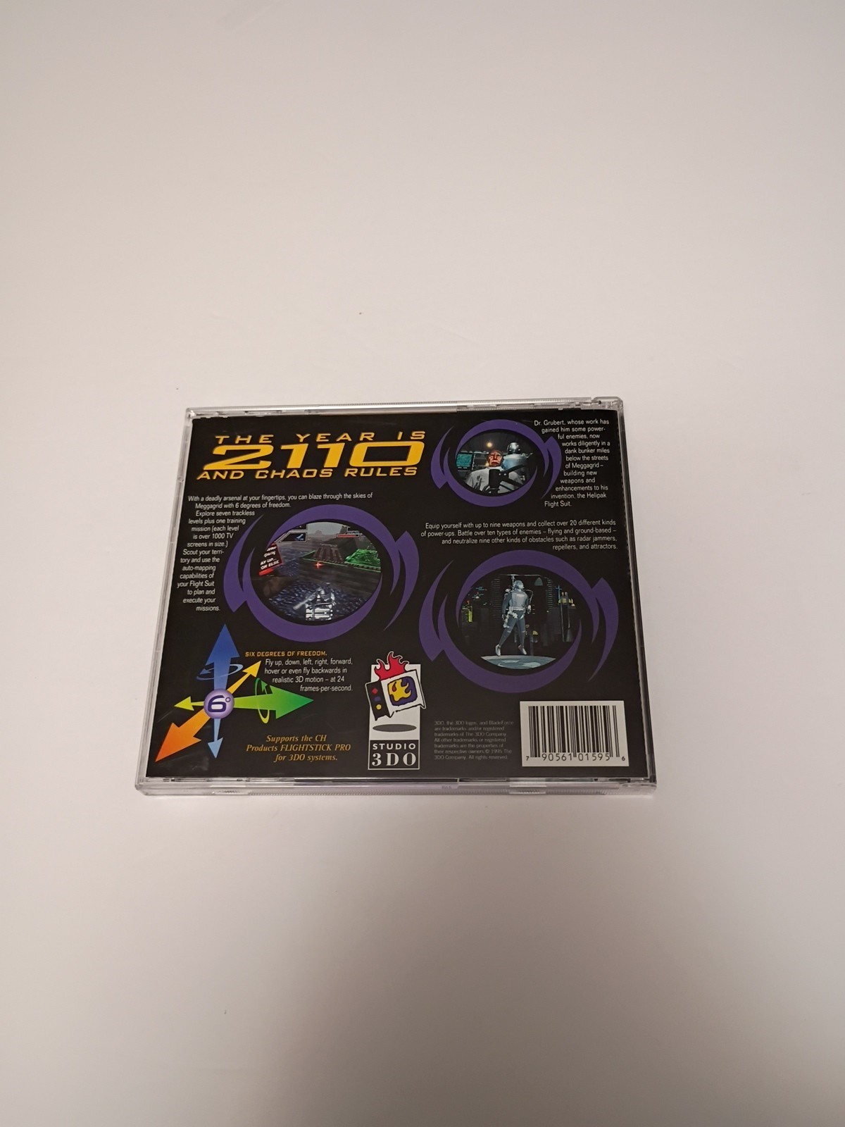 Blade Force Panasonic 3DO Video Game + Manual TESTED (VG Condition) Studio 3DO