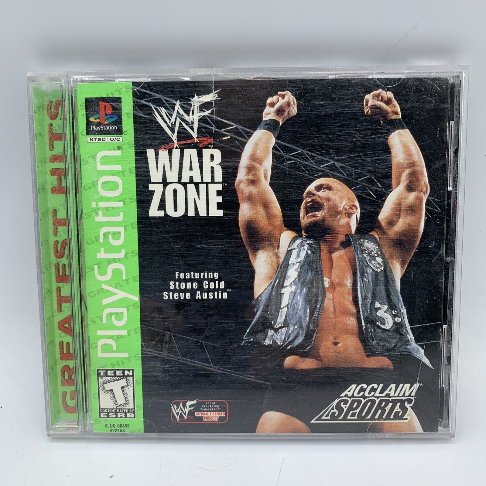 WWF War Zone (PlayStation 1 PS1, 1998) COMPLETE CIB W/ Reg Card