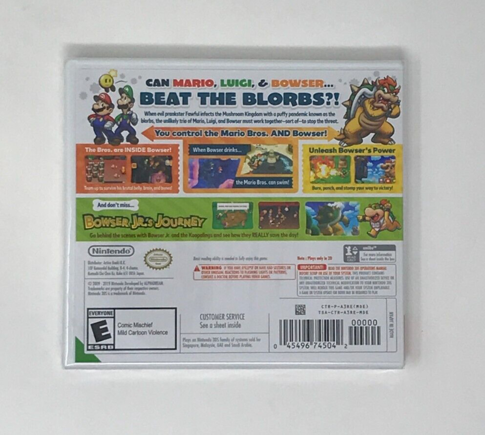 Mario & Luigi Bowser’s Inside Story Bowser Jr’s Journey Nintendo 3DS Brand New!