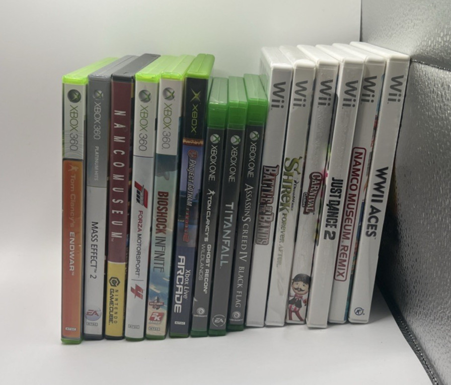 Lot of 15 Video Games – Mixed Lot – Gamecube, Wii, Xbox, Xbox One, Xbox 360