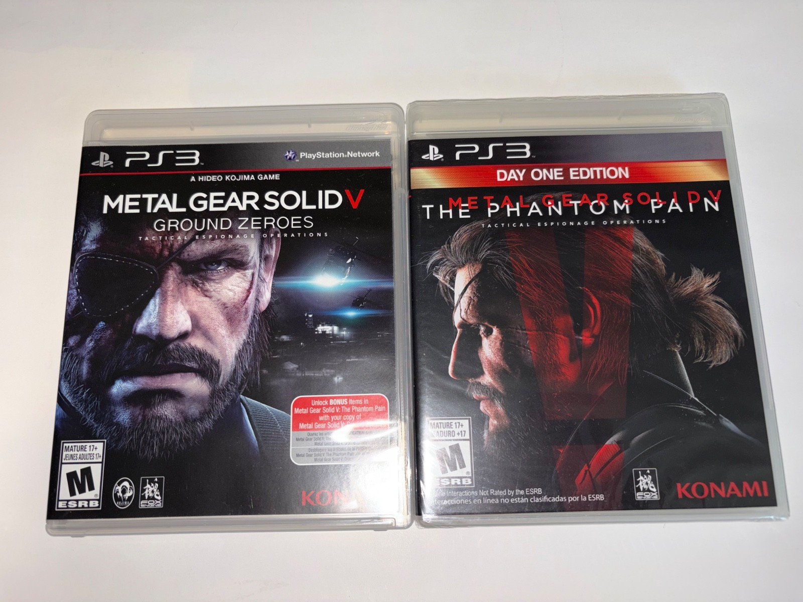 metal gear solid ground zeroes and phantom pain lot PS3